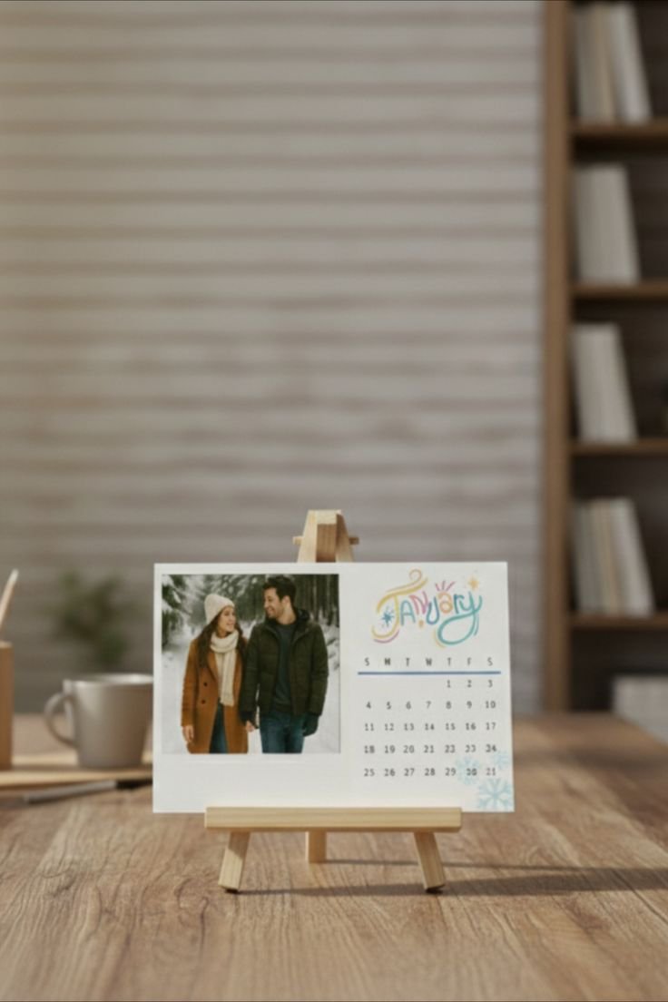Editable Photo Calendar 2026 – Personalized Monthly Calendar Template Personalized photo calender