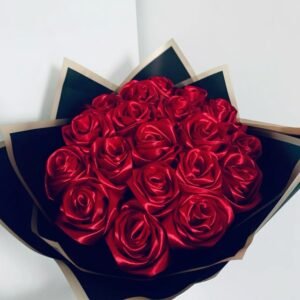 ribbon flower bouquet